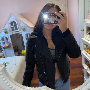 . Alice + Olivia Leather Jacket for Woman.